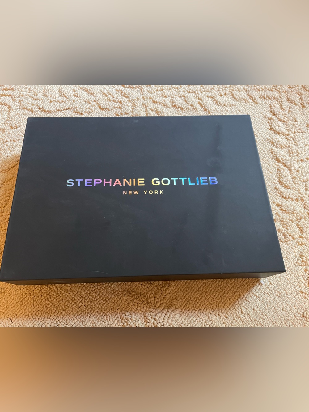 Stephanie Gottlieb New York Black Gift Box with Rainbow Logo